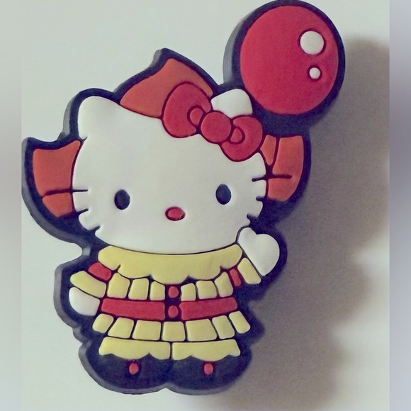 BOGO SALE NEW Pennywise Hello Kitty Halloween Croc Charm Jibbit Shoe Charm - Picture 1 of 11